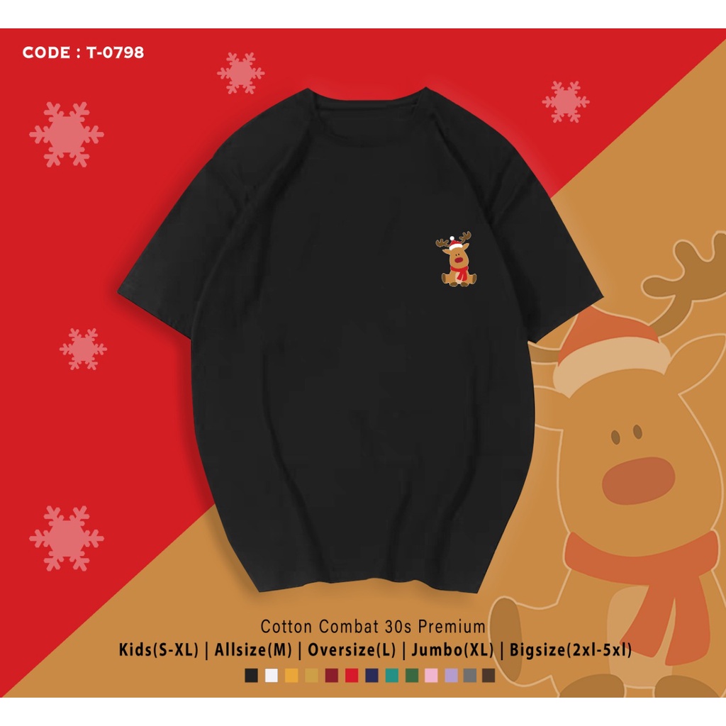 FREE CUSTOM NAMA - T-SHIRT / KAOS NATAL / CHRISTMAS EDITION / REAL PICTURE / CUSTOM TEE