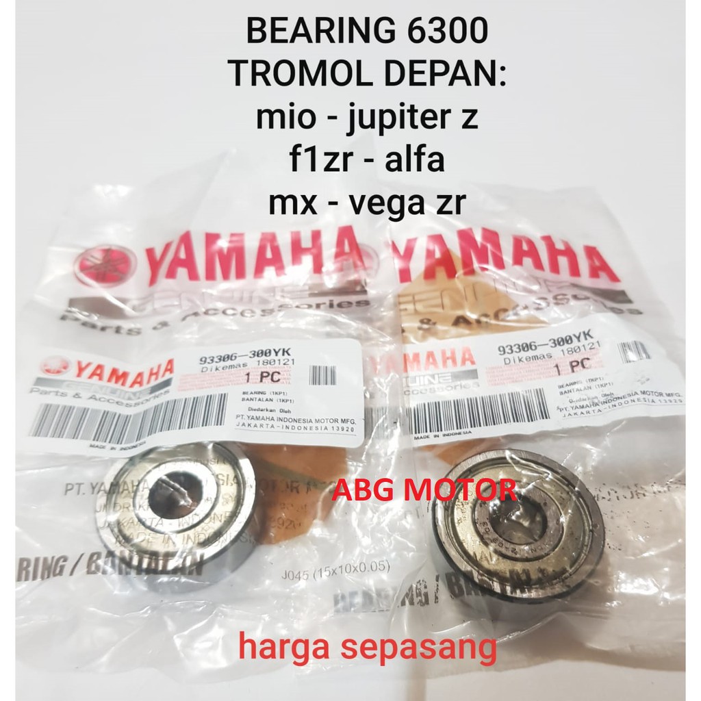 LAHAR TROMOL RODA DEPAN 6300 F1ZR MIO JUPITER Z ALFA VEGA ZR SOUL FORCE 1 HARGA SEPASANG ORIGINAL