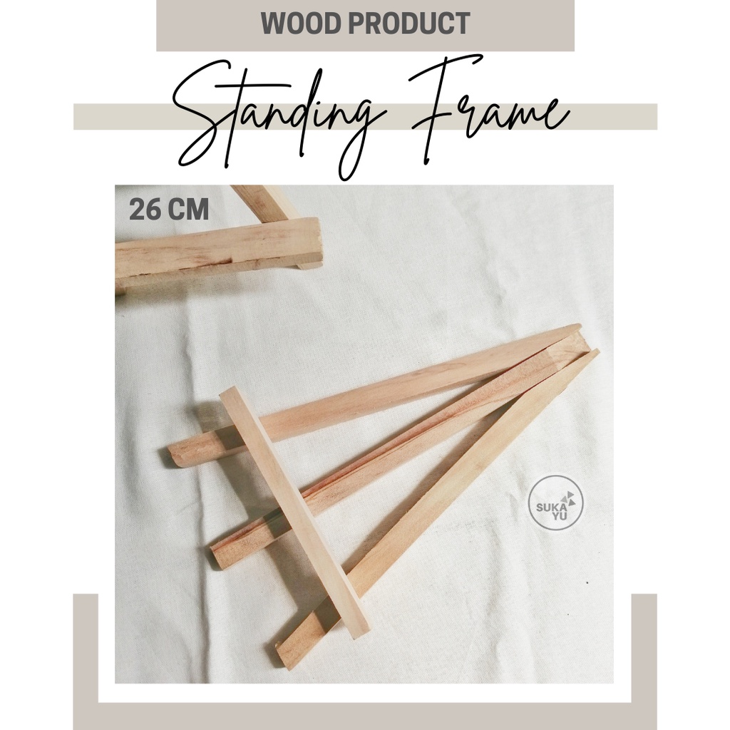 Stand Kayu / Standing Phone / Standing Frame / Tripod Kayu