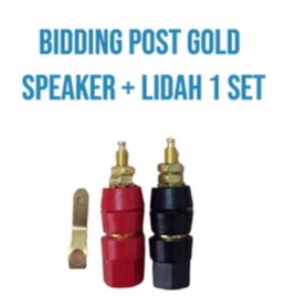 BIDDING POST GOLD SPEAKER PLUS LIDAH, BUDDING POST SPEAKER