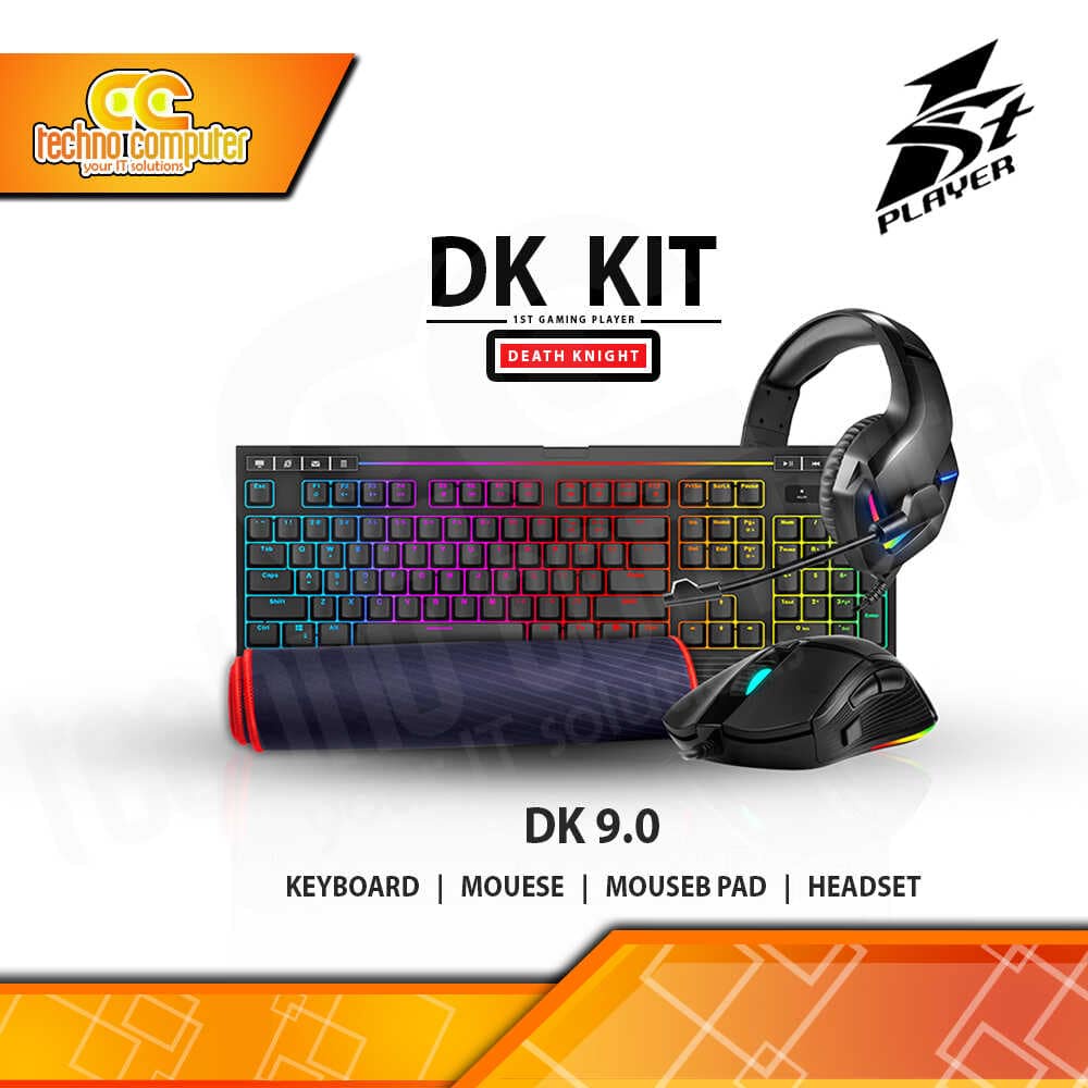 1st Player DK 9.0 Death Knight Kit RGB Gaming Combo Set - Keyboard Gaming Set