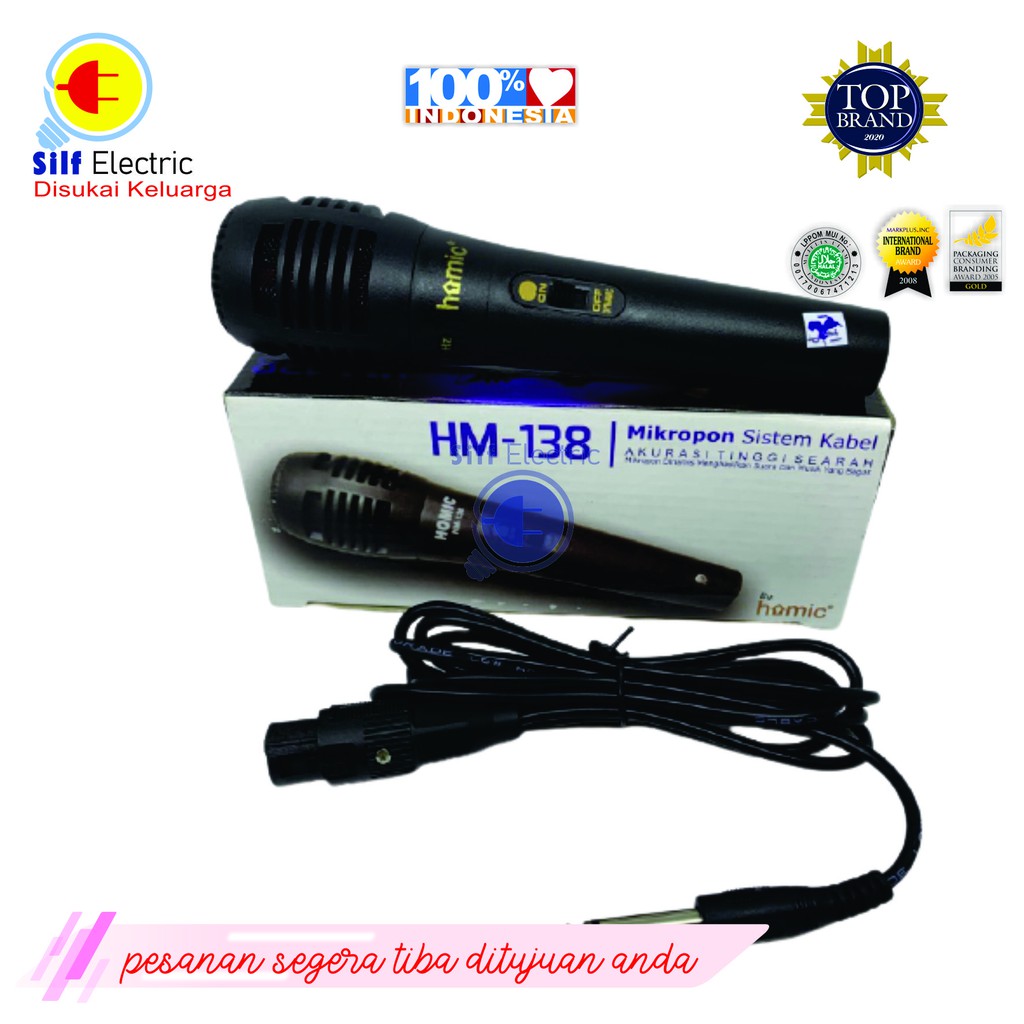 Mic Mikrofon - Microphone Homic HM-138 Sistem Kabel