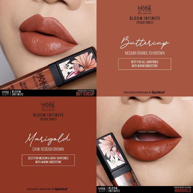 ❤️ MEMEY ❤️ MAKE OVER X Tities Sapoetra Bloom Infinite Intense Matte Lip Cream