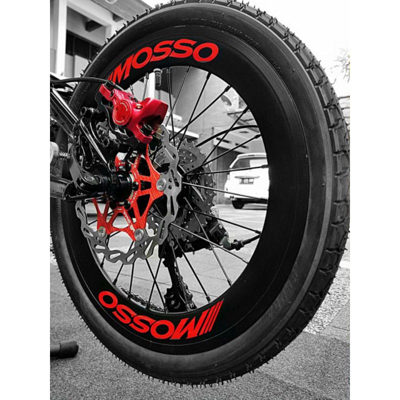 sticker cutting Mosso untuk sepeda lipat