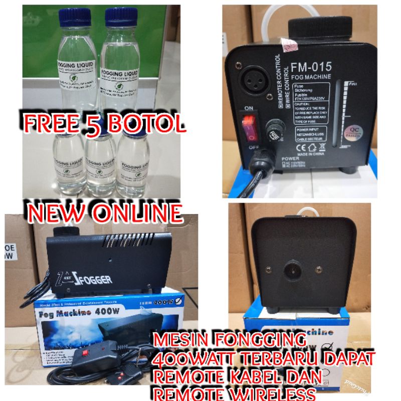 MESIN FONGGING 400WATT BONUS CAIRAN FOOD GRADE DESINFAKTAN 5botol 100ml