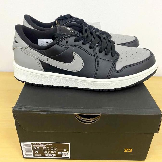 Sepatu Sneakers Jordan 1 Low Golf Pria Shadow Black Grey ORIGINAL MATS