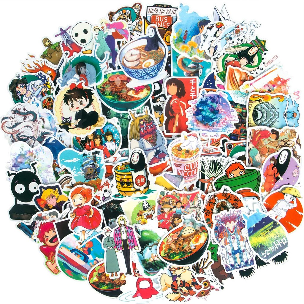 Sticker Anime Ghibli Studio Collections High Quality Vynil Waterproof Scratchproof-1