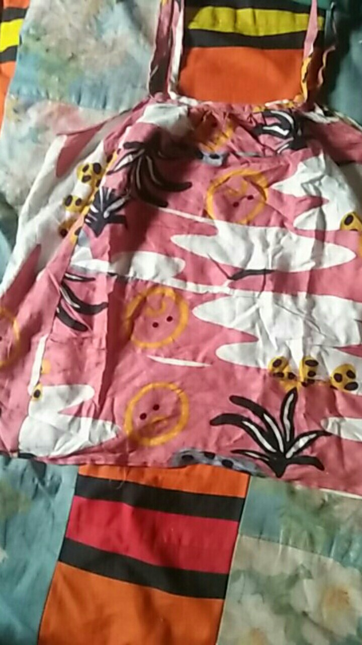 Daster Batik Anak Tanpa Lengan Perca / Daster Batik Anak Cewek  Gondil Murah Grosir Klw Yks Tali 2