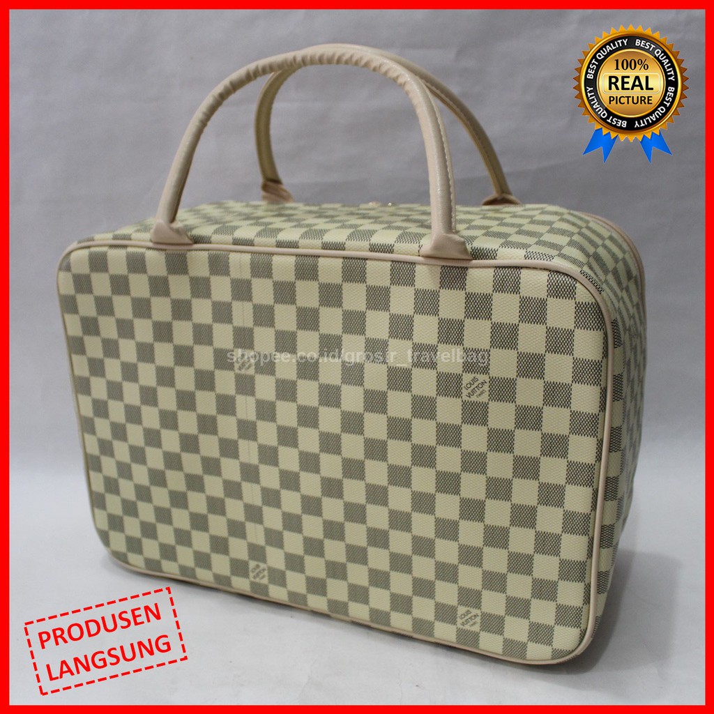 Travel Bag Premium LVP-03 / Tas Pakaian Kualitas Premium / Travel Bag Bahan Kulit PU Import / Tas Mu