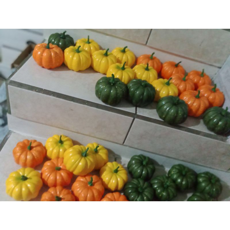 Labu orens, kuning, hijau, putih. Pumpkin Artificial