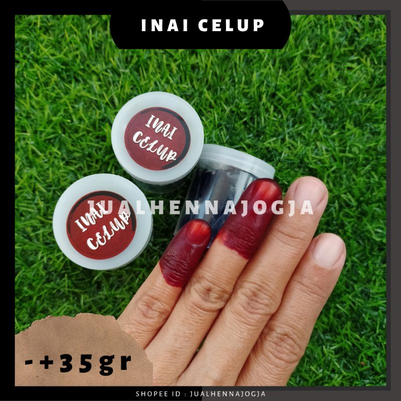 Inai Celup Henna Blok Tangan Wedding Malaysia Henna Jari Nikah Maroon Shopee Indonesia