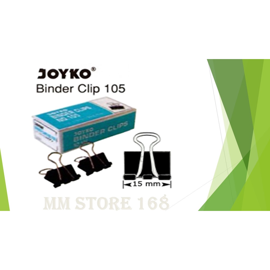 

Binder Clip No 105 Merk Joyko (Isi 12 kotak kcl)