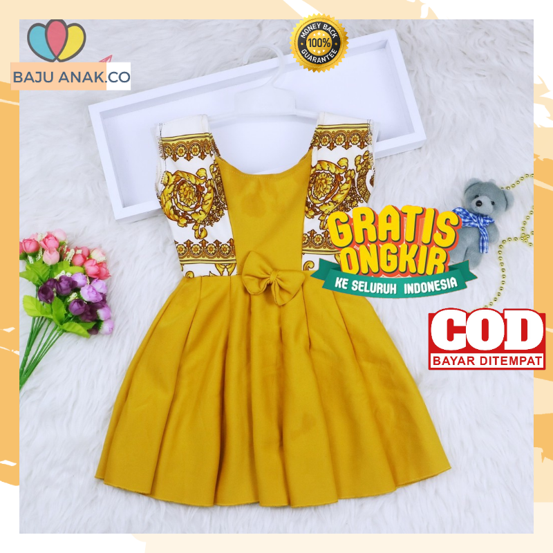 DRESS CLAIRINE 3-4 TAHUN JUMPSUIT ANAK GAUN PESTA ANAK PEREMPUAN DRESS ANAK PEREMPUAN IMPORT MURAH