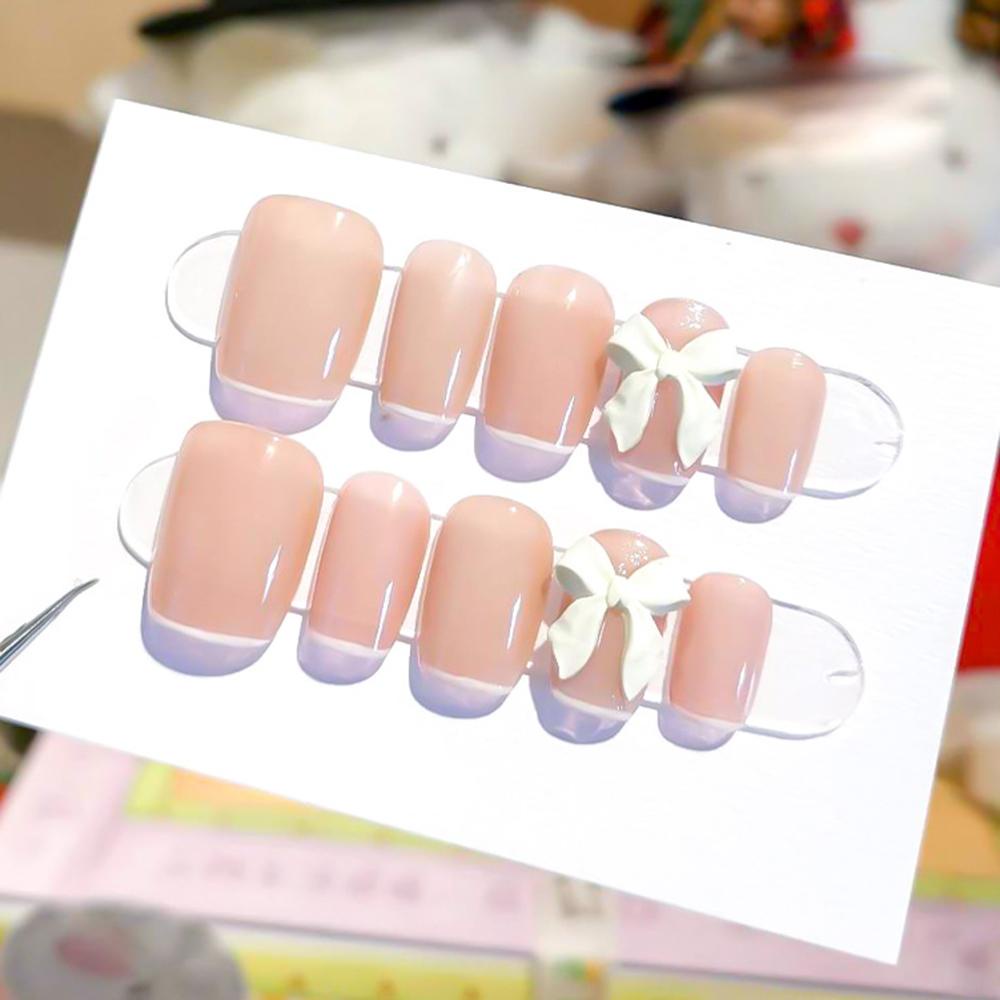 AUGUSTINA Agustin 3D Dekorasi Nail Art Gaya Jepang Smiley Face Manicure Aksesoris DIY Alat Kecantikan Kuku