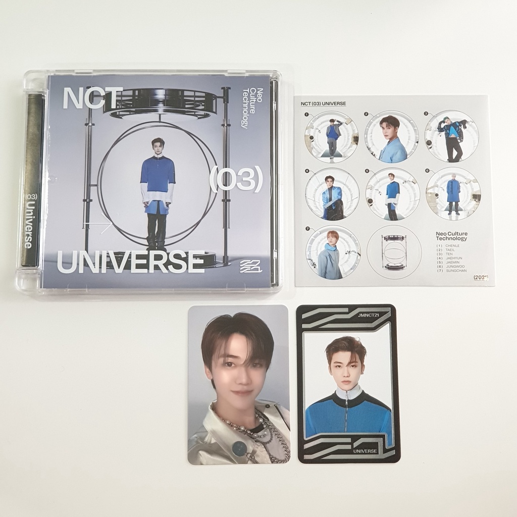 [UNSEALED] NCT 2021 UNIVERSE JEWEL CASE VERSION JAEMIN VER. PHOTOCARD + UNIVERSE CARD + STICKER SET