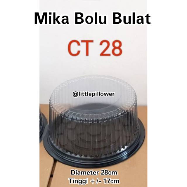 (ISI 10PCS) CT28BULAT /Mika bolu bulat diameter 28cm/mika kue tart /ulang tahun/mika puding jumbo