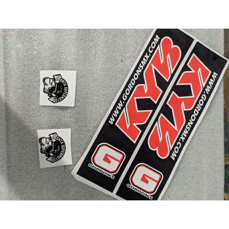 Stiker skok tele kayaba kyb gordons premium bahan tebak klx crf wr