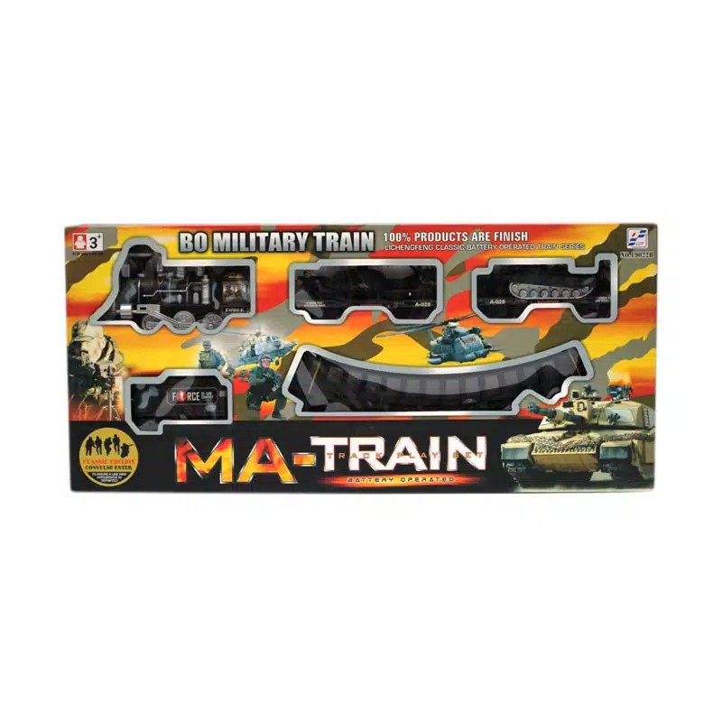 Set Kereta Api Tentara Militer - Military Train - Mainan Kereta Api - A133