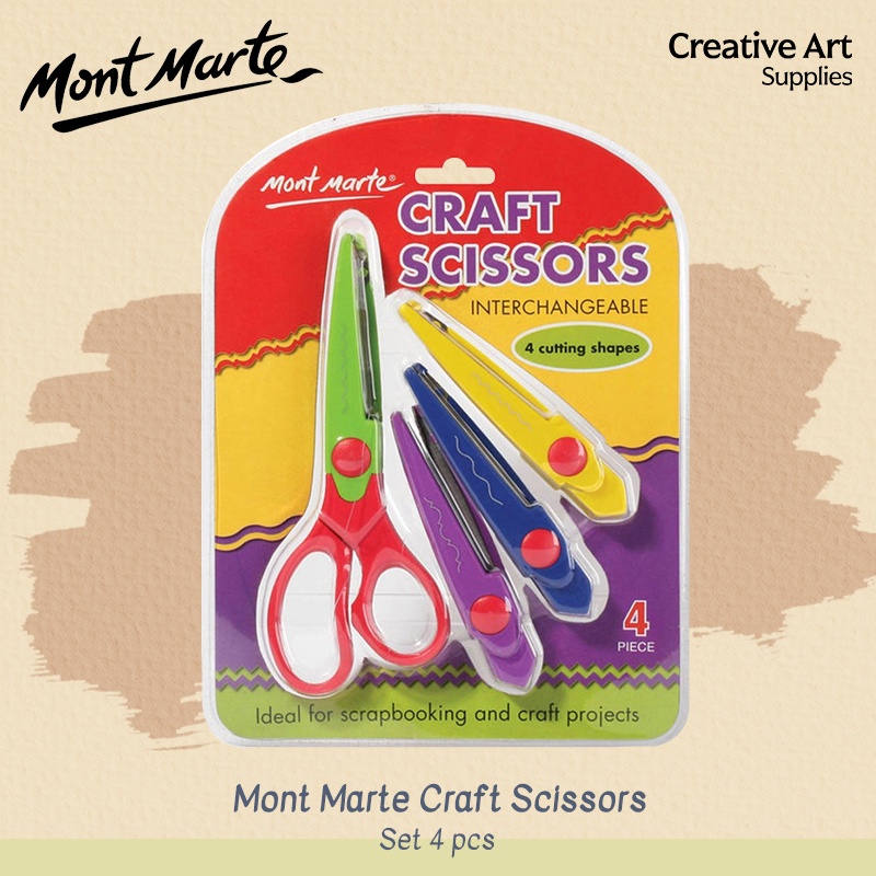 

Mont Marte Craft Scissors set 4 pcs