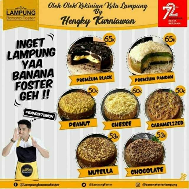 PO Banana Foster Oleh-oleh Lampung Premium Pandan