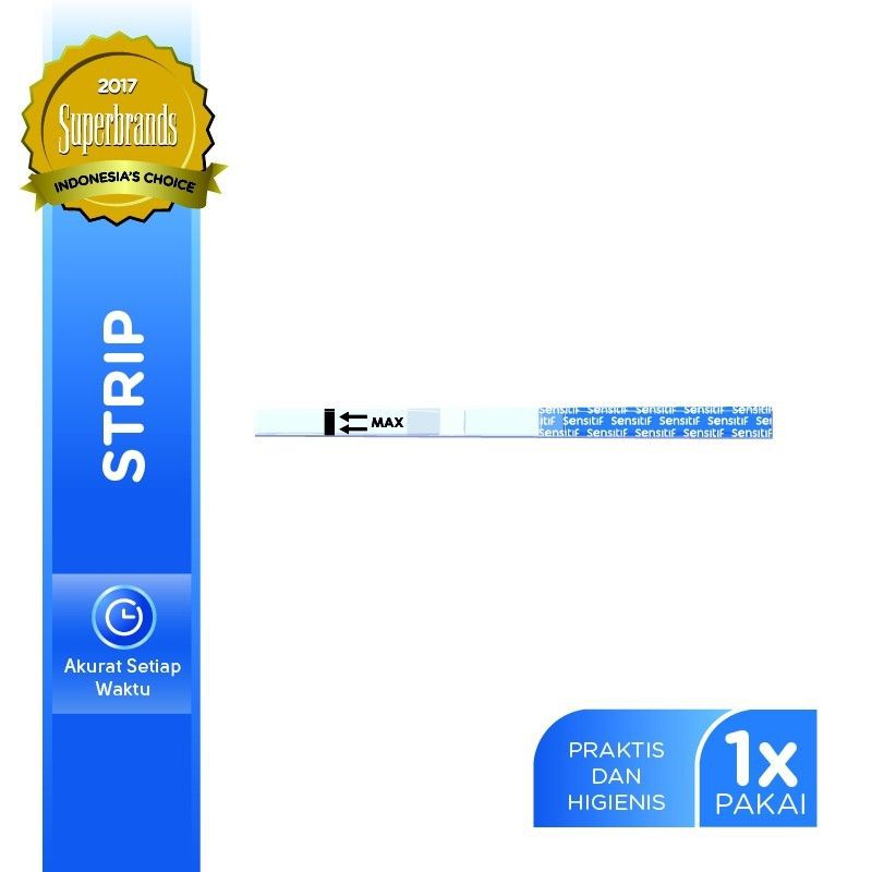 SENSITIF Strip UC Compact Ovutest Strip Alat Tes Kehamilan 1pc