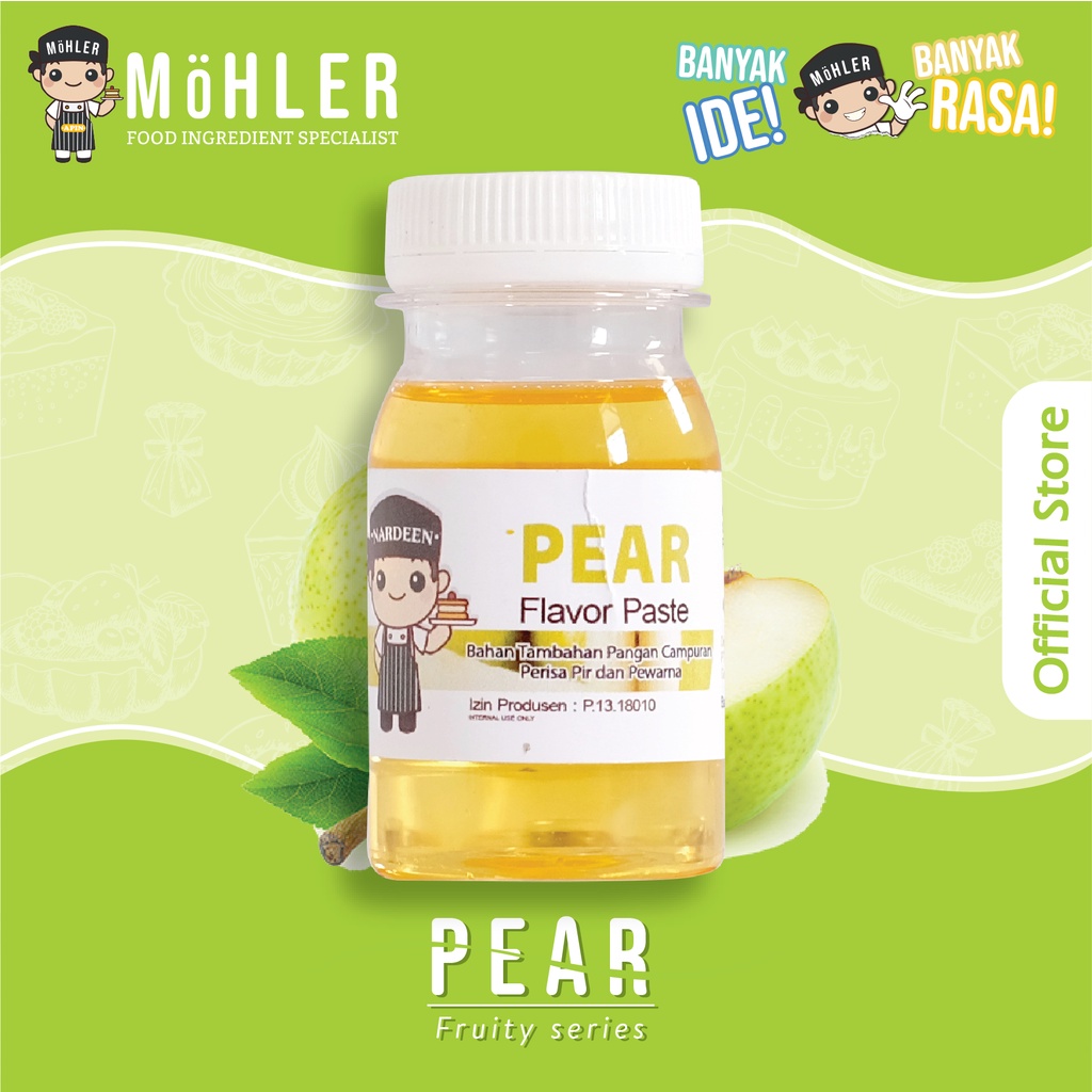 MOHLER Pasta perisa pewarna PEAR (BELI 1 GRATIS 1) (KLIK KOMBO HEMAT UNTUK BELI 1 GRATIS 1)