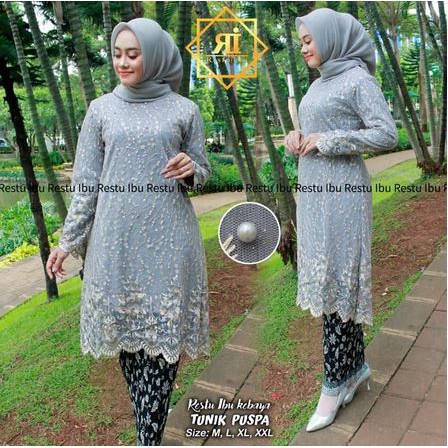 set kebaya tunik puspa berkualitas