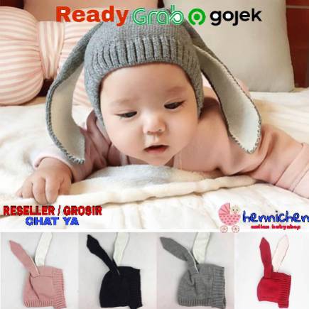 Topi Rajut kupluk Kelinci Lucu Hangat Bayi Laki-Laki / Perempuan HIGH QUALITY