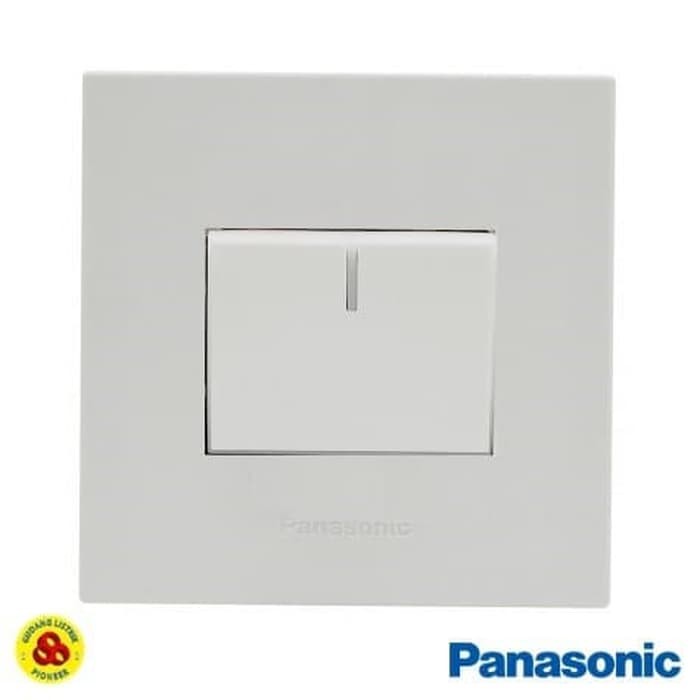 Panasonic Saklar Hotel Lampu 1G 2W WESJ78029 + WESJ5582 Style Series