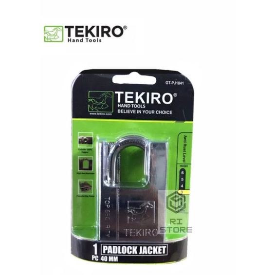 Tekiro Gembok 40 mm Jacket Kunci Gembok Rumah Pagar 40mm Padlock Jacket Tekiro