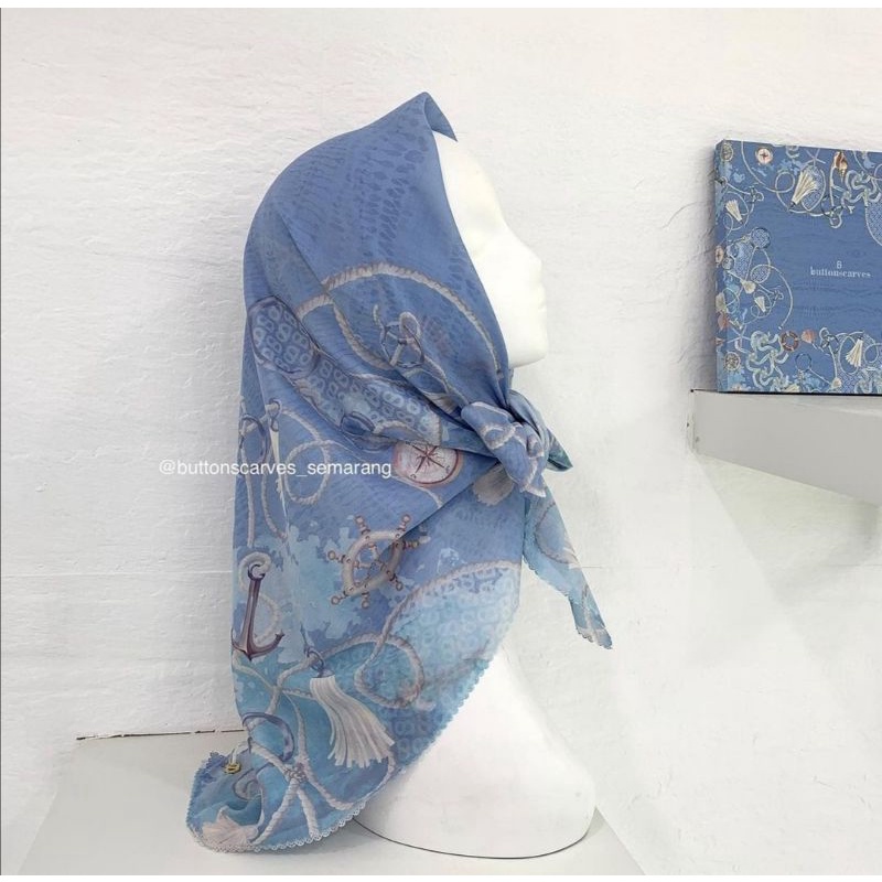Ready SALE Buttonscarves Nautical Series Kaia