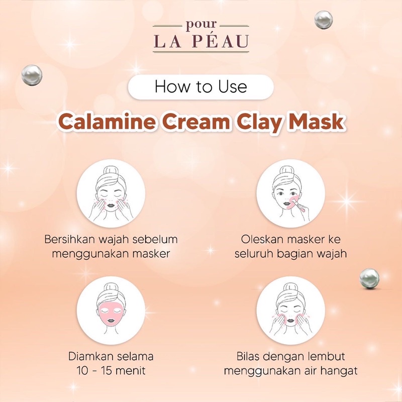 Pour La Peau Calamine Cream Clay Mask 120ML