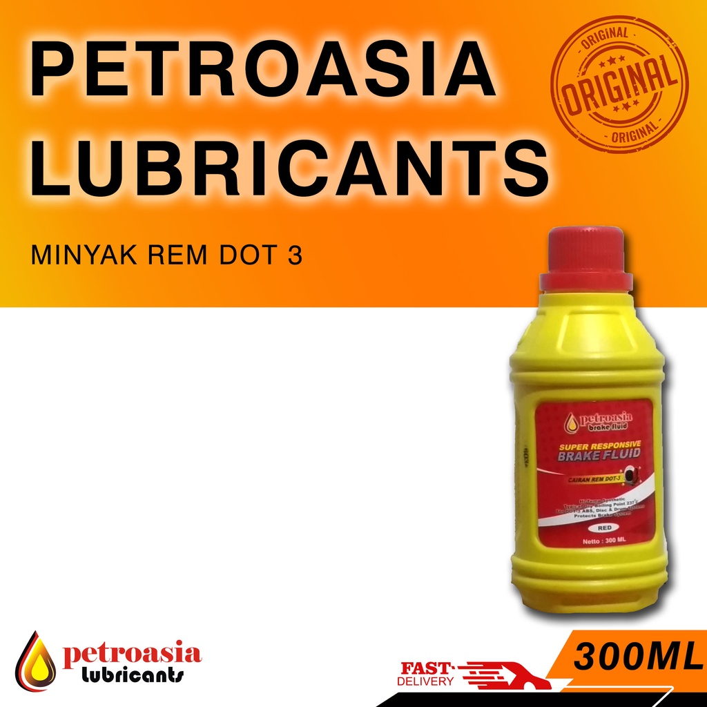 Petroasia Brake Fluid Minyak rem 300ML DOT-3 SNI