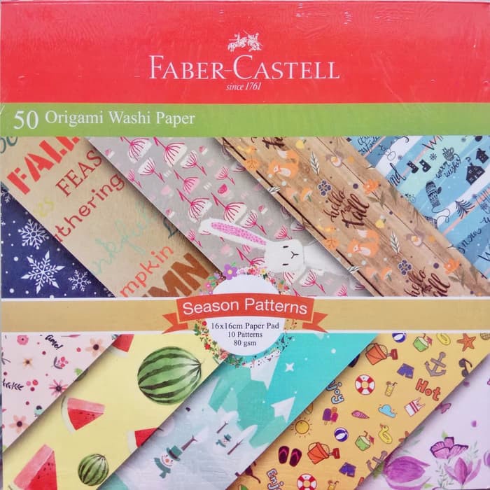 

Kertas Origami Washi Paper Faber Castell Season Series