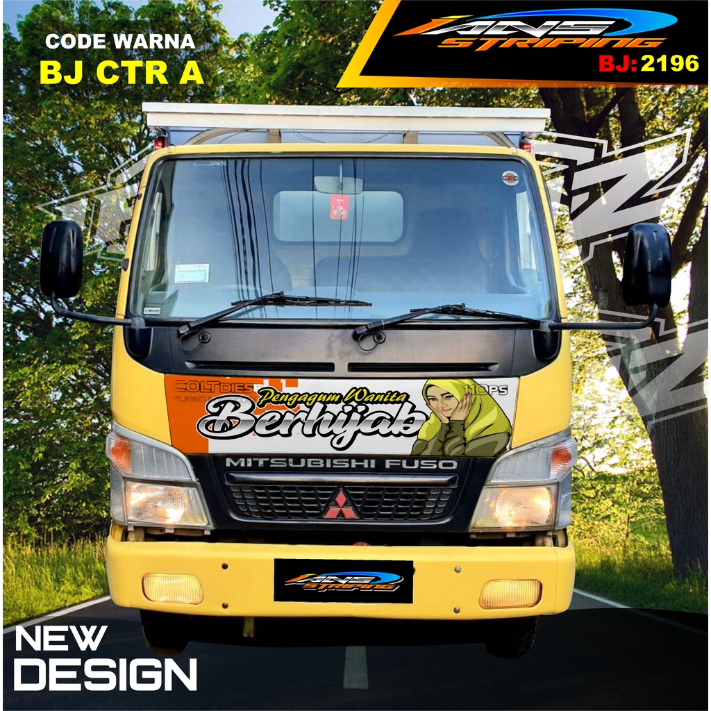 STICKER KAP DEPAN TRUK FUSO / STIKER KABIN TRUK RAGASA,UMPLUNG / STIKER KAP CUP DEPAN TRUK DINA,FUSO