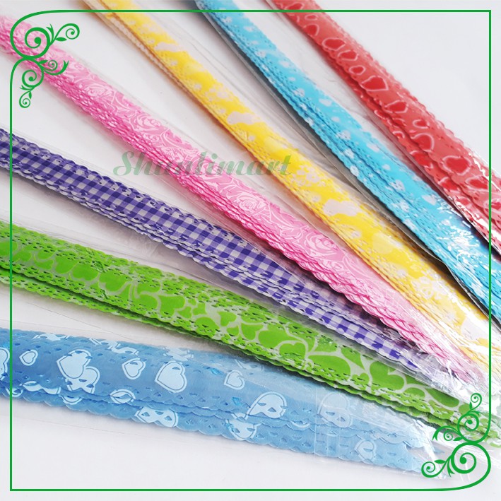 

Pita Tarik / Pita Serut / Hiasan Kado Souvenir Hadiah Parcel Kecil