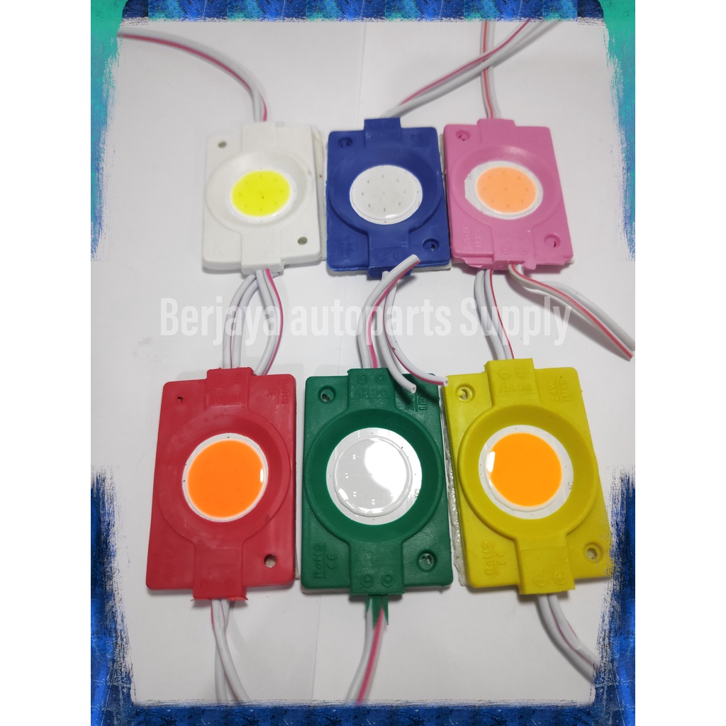 lampu kolong / bak LED modul MATA 1 COB 2,4watt 24volt truk bus 12 volt motor/ mobil