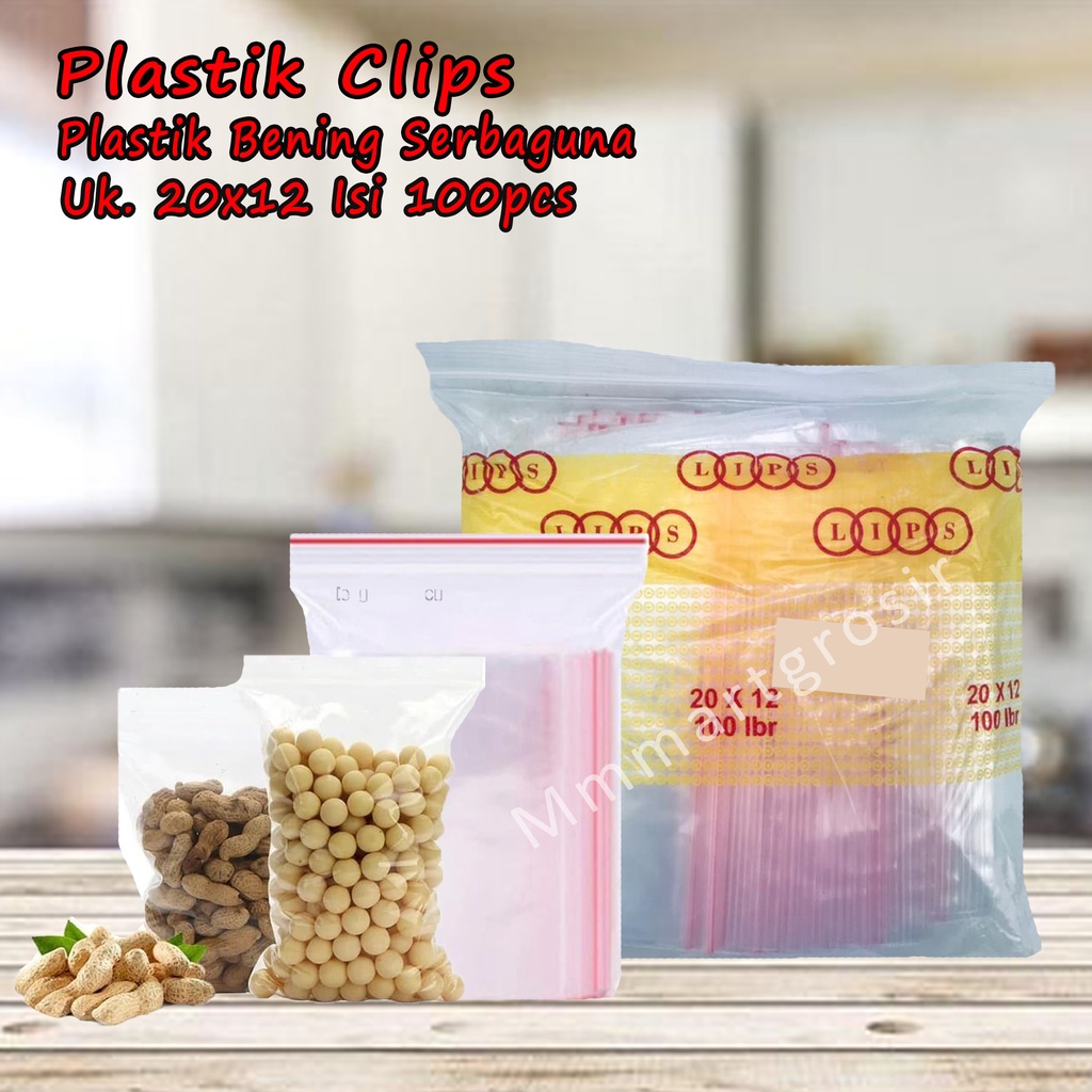 Plastik Klip / Plastik Serbaguna / Plastik uk.12x20 100pcs