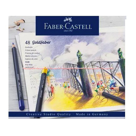 Faber Castell 48 Goldfaber Colour Pencils Pensil Warna