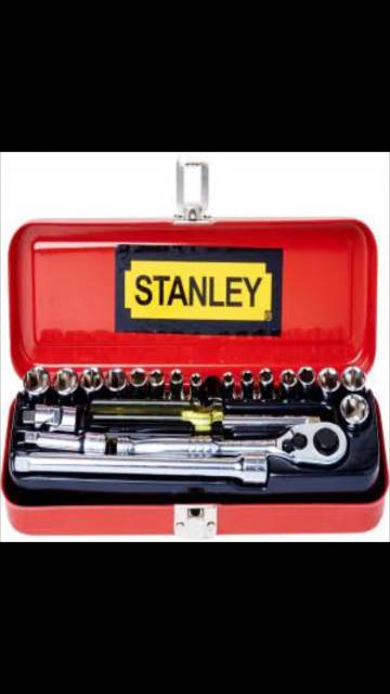 Kunci shock set 1/4" - 6pts Stanley 89-507 stanley Metric imperial Socket Set