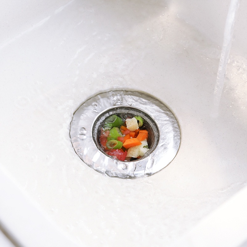 Ready To Ship!! Owt Saringan Saluran Pembuangan Wastafel Dapur Bahan Stainless Steel