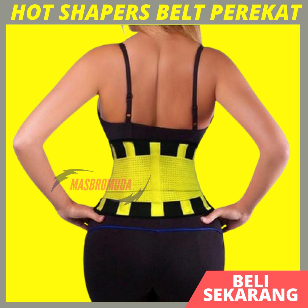 HOT SHAPERS POWER BELT KORSET  SABUK OLAHRAGA PEMBAKAR LEMAK PERUT PELANGSING WANITA BJ03