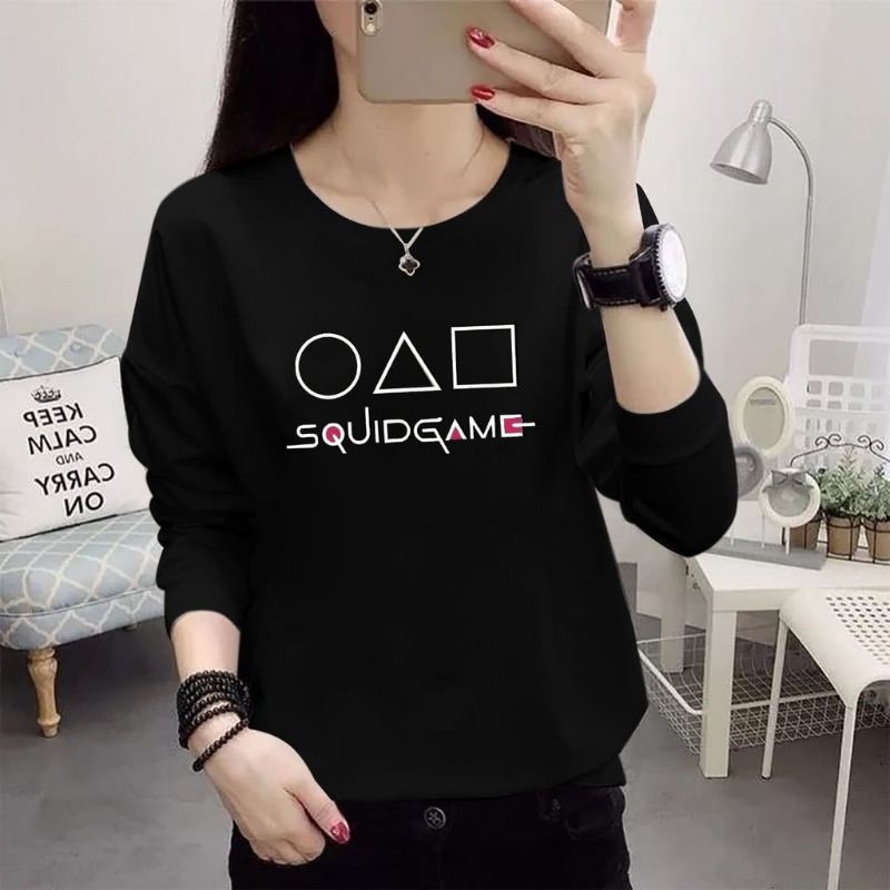 COD☑️BLOUSE TERBARU/ BLOUSE SQUID GAME/2 UKURAN L/XL/ GOOD QUALITY/ BEST SELLER/BLOUSE KEKINIAN