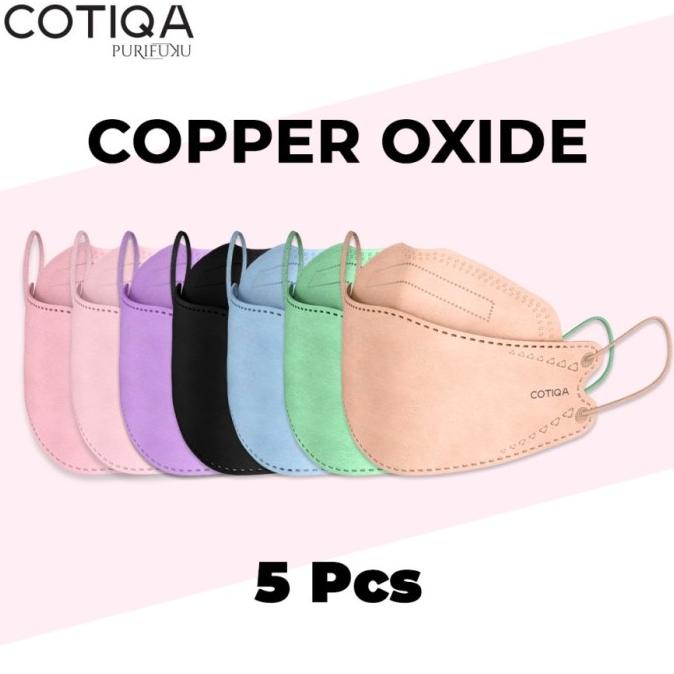 Masker KF94 COTIQA KF 94 5ply Copper Oxide Mask Tembaga isi 5pcs ibag57 Berkualitas