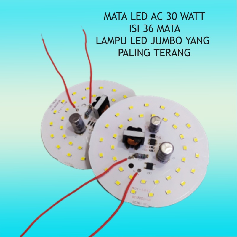 Tempat Mesin papan pcb driver mata lampu led build bohlam AC 30 watt rumah terang hemat cahaya putih
