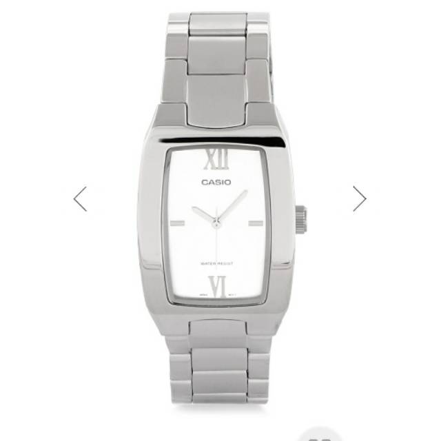 Jam Tangan Casio Pria MTP 1165 Silver Putih