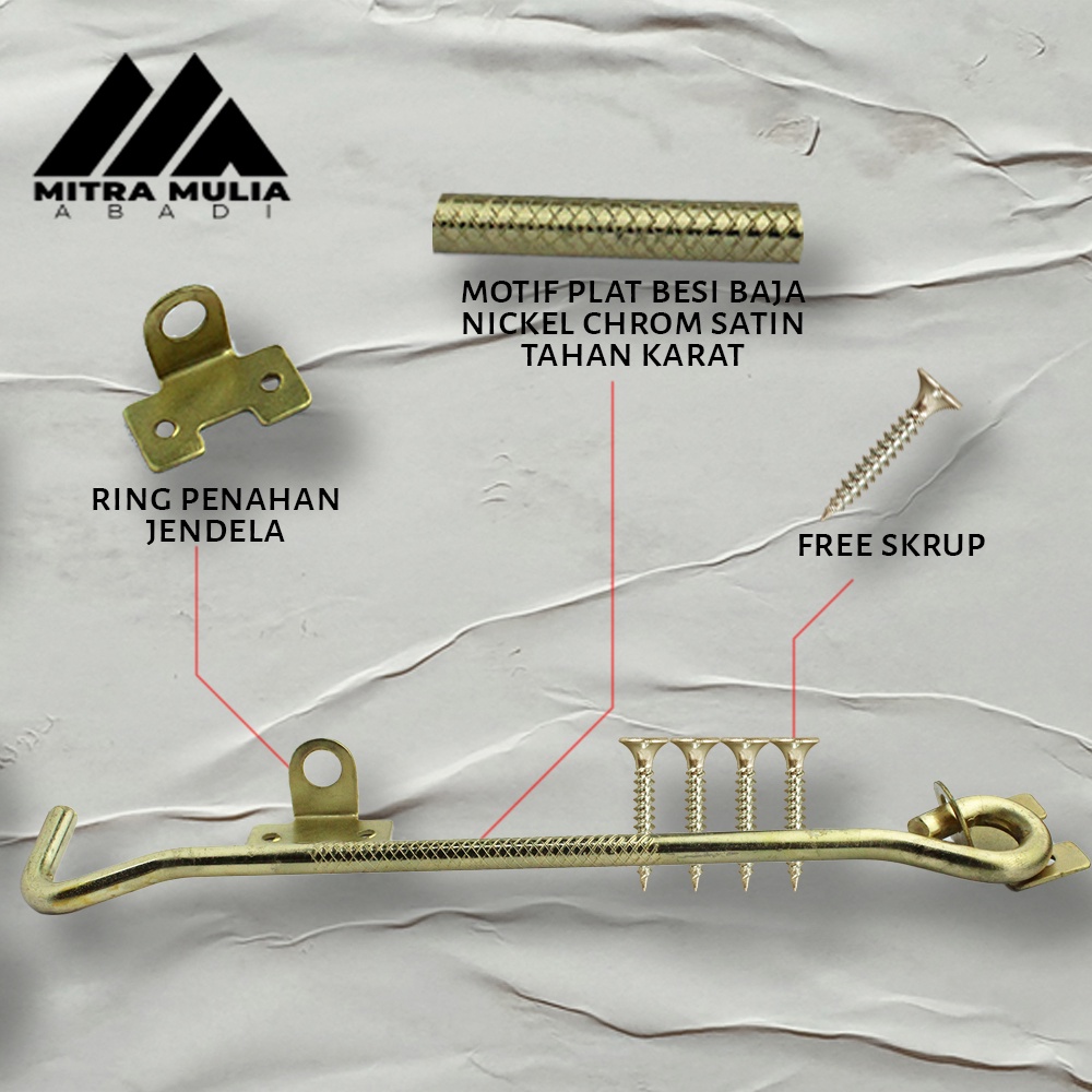 Window Hook East Gold l Hak Angin Penahan Jendela