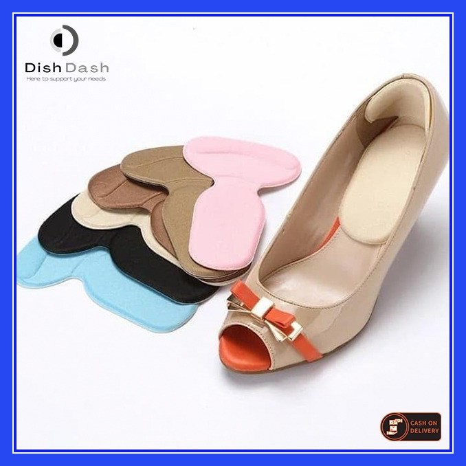 [BAYAR DI TEMPAT] 1 Pasang Insole Sepatu Model T-Shape Cocok Untuk Heels Wanita / Pelindung Tumit