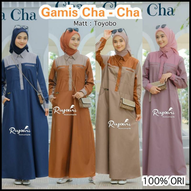 Gamis Cha-Cha/ Gamis Riyani/ Agen Riyani Kebumen