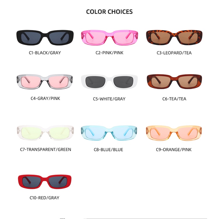 2021 European and American new small frame ins personality frame ink-shaped fashion sunglasses